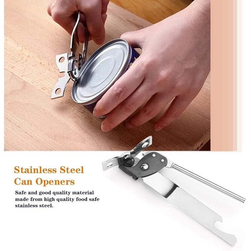 Butterfly Can Opener, Stainless Steel Tin Opener, Portable Manual Jar