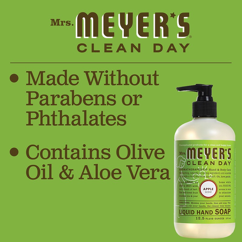 Mrs. Meyer's Clean Day Liquid Hand Soap, Cruelty Free and