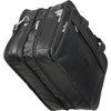 Black Leather Practical Expandable Computer Case (#2438-0)