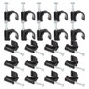 FSSTUD 100 Pcs 8mm Drip Irrigation Hose Clips Tubing Mounting