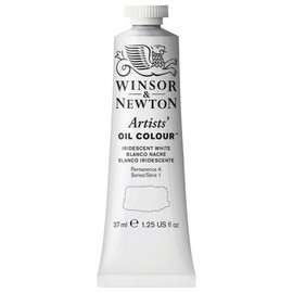 Winsor & Newton 1214330 Artists' Oil Color Paint, 37-ml Tube, Iridescent White