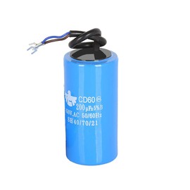 CD60 400uF Run Capacitor, Motor Capacitor with Wire Lead 450V AC 50/60Hz for Motor Air Compressor