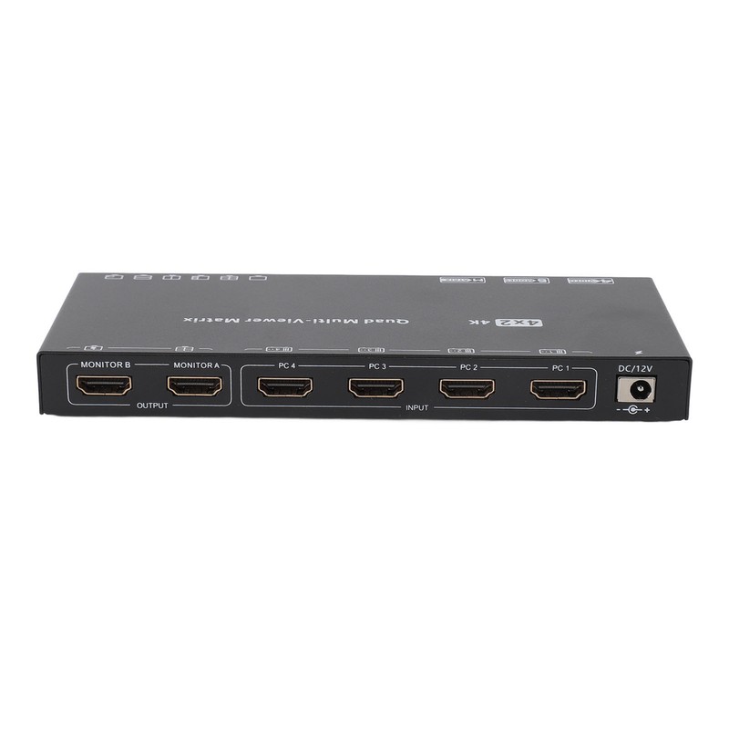 4K 30Hz HD Multimedia Interface Switch Splitter with Remote 6