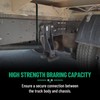 Racewill 12 inch Square Bend U-Bolt Kits, Heavy Duty Steel