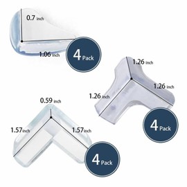 Corner Guards, 10 Pieces Corner Protectors for Furniture Against Sharp Corner Safety Table Guard Baby Proofing Corner Protectors 3 Shapes Mixed Pack