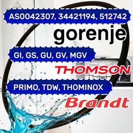 Rubber Seal for Pump Dishwasher Diameter 96 mm with Original Code 34421194 512742 AS0042307 for Gorenje MONTERAL