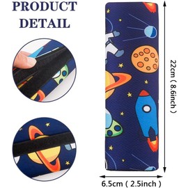 Children's Seat Belt Pads, Pack of 2 Seat Belt Pads, Fantasy Space Seat Belt Protector, Breathable and Skin-friendly Car Seat Belt Padding, Wear-resistant and Durable for All Seasons