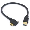 PIIHUSW Angled USB Micro b Locking Screw Cable USB A