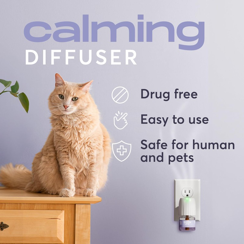 BUDDYJOY Cat Calming Diffuser Refills – Long-Lasting 30-Day Formula with