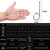 FishTrip 100 Pack Aberdeen Fishing Hooks Freshwater, Long Shank Light