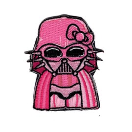 Hello Darth Kitten Empire Embroidered Hook Patch (MHK2)