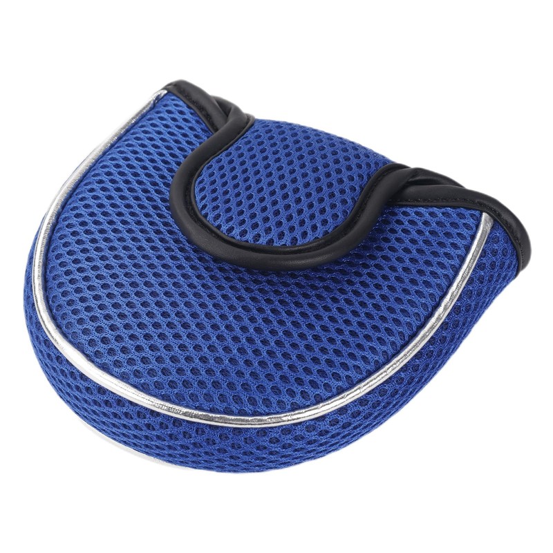 Andux Mesh Mallet Putter Cover Golf Putter Head Covers Blue,