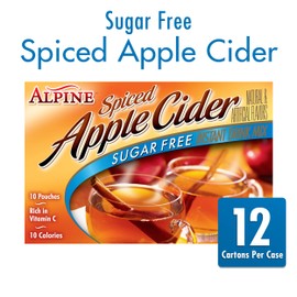 Alpine Spiced Apple Cider Sugar Free Instant Drink Mix, 1.4 Ounce Pouches (Pack of 12)