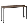 Lexicon Sumter Adjustable Height Over-The-Bed Desk with Castors in Rustic