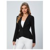 Milumia Women's Casual Long Sleeve Blazer Work Dressy Peplum Ruffle