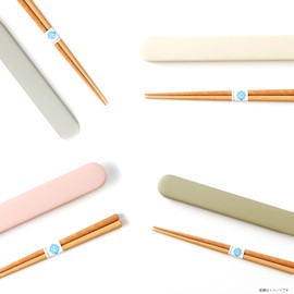 Takenaka Chopsticks Mayu Mayu Chopsticks Case Set Pink Chopsticks 18cm