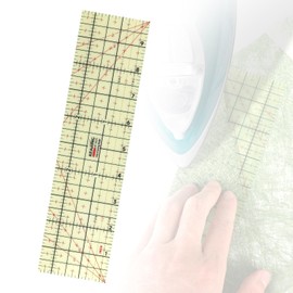 EFUTURETIME Ironing Ruler, Heat Resistant, 10 x 2.5 Inches, Universal Hot Ironing Ruler, Specialised in Ironing, Iron, Hem, Imperial