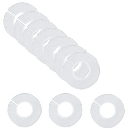 Upstore 20 White Clothes Rack Dividers Round Hangers Closet Dividers Closet Organizer 3.5"