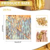 MECCANIXITY 25 Pcs Gold Leaf Sheets 5.5" x 5.5" Imitation