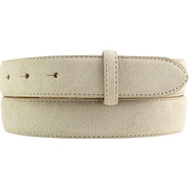 BELTINGER Suede Belt without Buckle 3.0 cm | Suede Leather Belt for Men and Women 30 mm | Suede Belt, beige