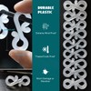 BYSMAH Gutter Hooks for Outdoor Lights, 60Pcs Plastic S Gutter