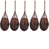 Hanging Orchid Planter Plant Pot: 5 Packs Bamboo Flower Basket