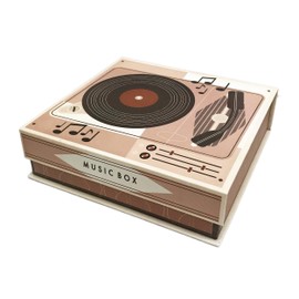 Molly & Rex - Caja de música con Tapa magnética, diseño clásico, Multicolor, Mediano