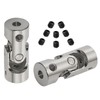 Ohamtes 2Pcs shaft diameter 3mm to 5mm universal coupling Rotatable