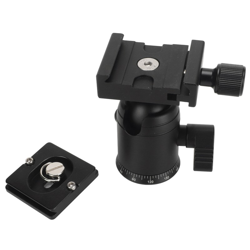 Panoramic Ball Head 360 Degree Rotating 3/8in Thread Metal Tripod