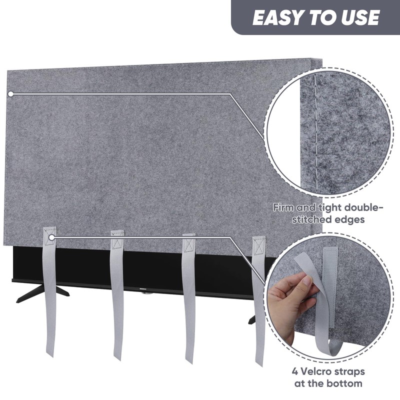 TV Cover for Moving & Packing 60"-65" Felt Flat Screens