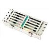 Detachable Sterilization Cassette with Buttons Green German Autoclavable 5 Slot