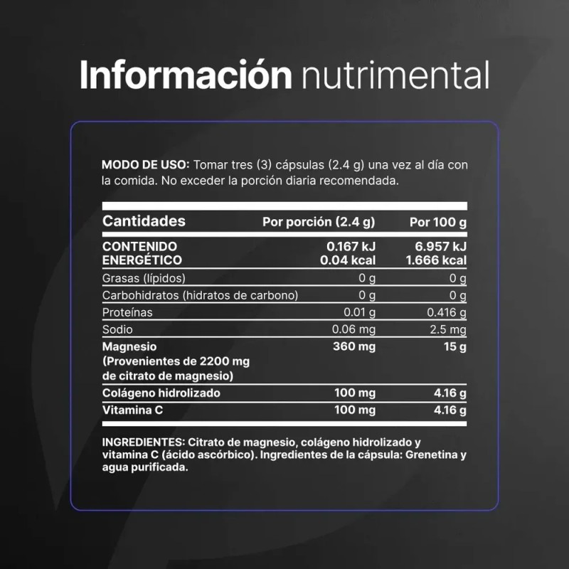 Suplemento Alimenticio Citrate Mag 192g B Life