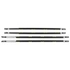 MOTOALL 72410-S04-003 Outer Door Belt Weatherstrip Window Seal Molding Set