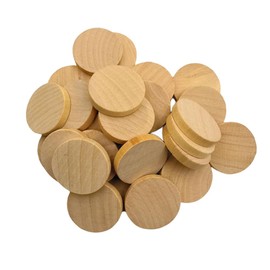 1.2 Inch Natural Wood Slices Unfinished Round Wood Specie ​for DIY Arts & Crafts Projects, 25 per Pack