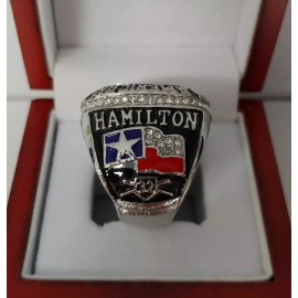 Josh Hamilton - 2010 Texas Rangers AL Pennant Ring With Wooden Display Box