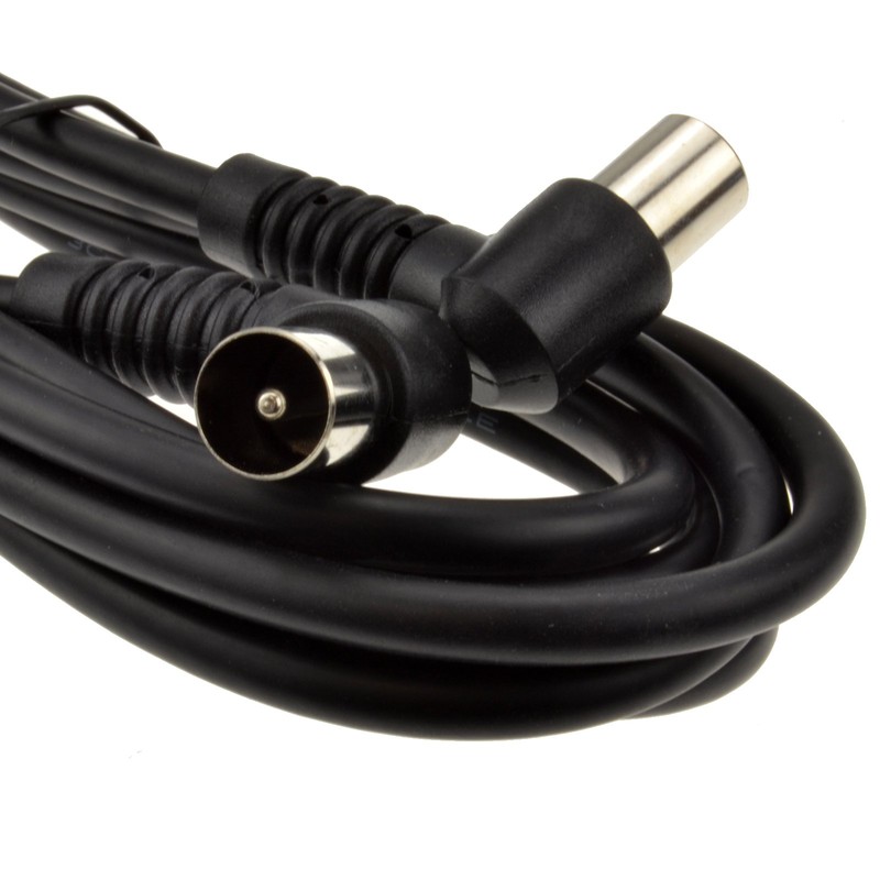 kenable RF Fly Lead Right Angle Male Plug to Plug