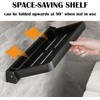 2 Pcs RV Aluminum Foldable Shelf, Wall-Mounted Foldable Shelf, Hidden