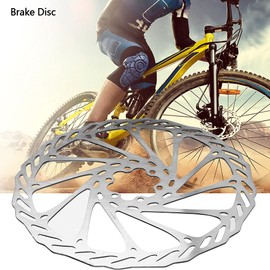 Alomejor Disco de Freno de Acero Inoxidable para Bicicleta de Montaña, Pastilla de Freno para Bicicleta, Pieza de Frenado, Rotor de Freno de Disco para Bicicleta de Carretera, Bicicleta de (203 mm)