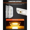 TIROL 5PCS 9LED Cab Marker Lights - Reflective Clear Lens