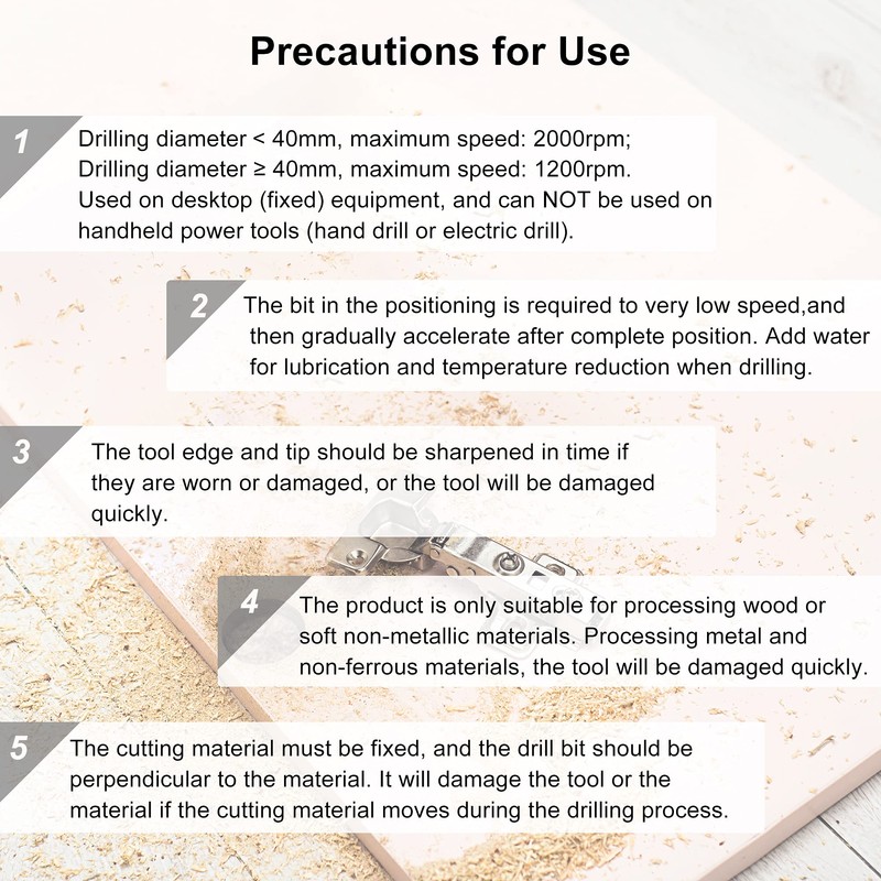 sourcing map Forstner Drill Bits 38mm, Tungsten Carbide Wood Hole