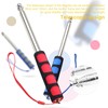 HJIAMA 3 Pieces Telescopic Flag Pole, 1.2 m Stainless Steel
