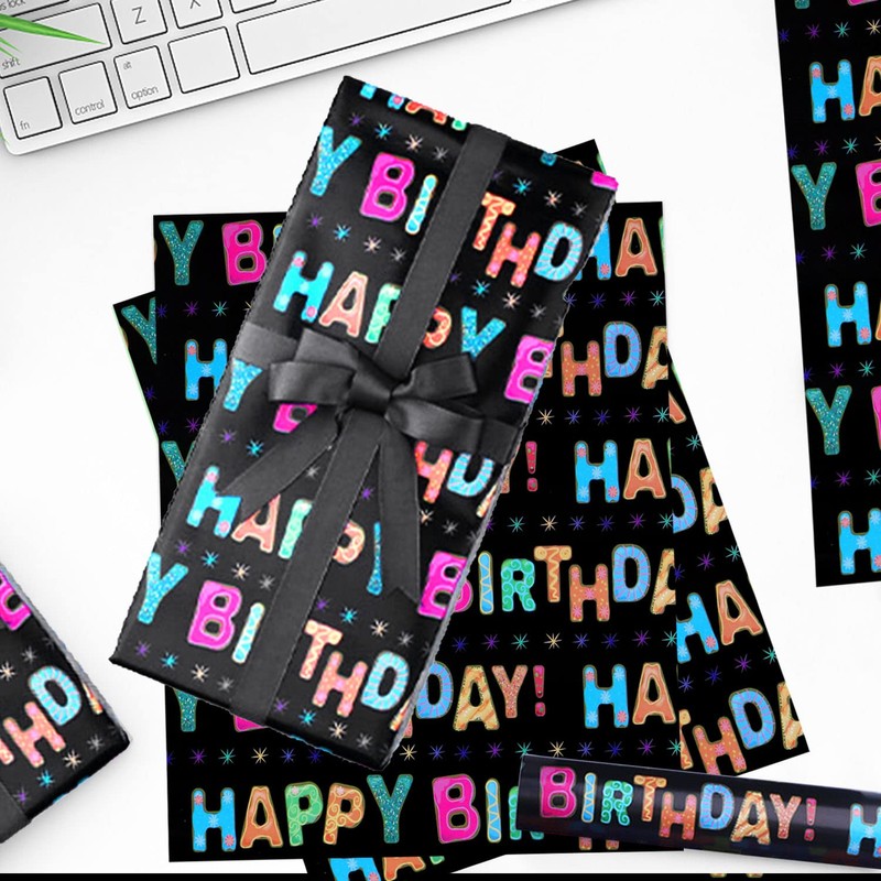 Fyihoxi 6 Sheets of Wrapping Paper Set, Gift Wrapping Paper