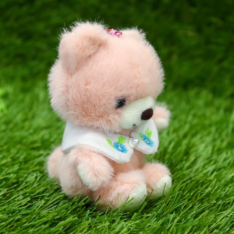 Takeoff Bear Drop Plush Keychain Retro Pastel Bear Cute Embroidered