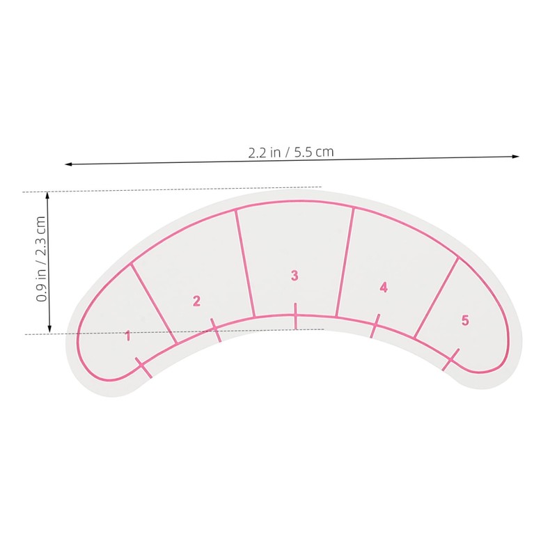Ipetboom Eyelash Isolation Pads 70 Sheets Dual Scale Lash Mapping