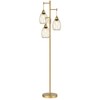 Dimmable Floor Lamp, Industrial Floor Lamps for Living Room, Gold