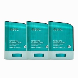 AHC Natural Perfection Double Shield Sun Stick 14g (SPF 50+) Green 3pcs / AHC 내추럴 퍼펙션 더블 쉴드 선스틱 14g (SPF 50+) 초록색 3개