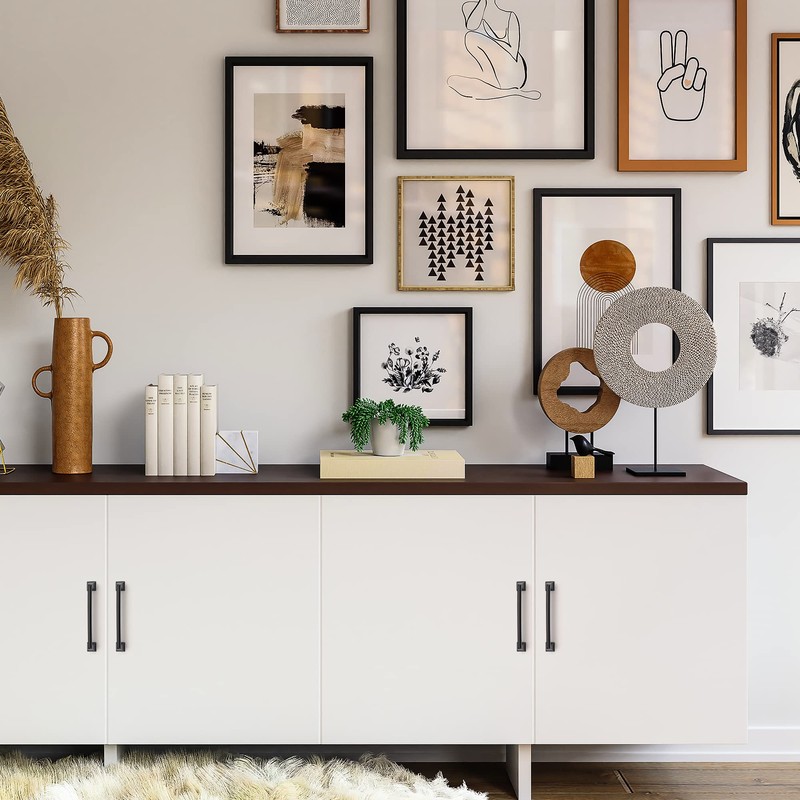 Ravinte 10 Pack Kitchen Cabinet Handles Drawer Pulls Matte Black