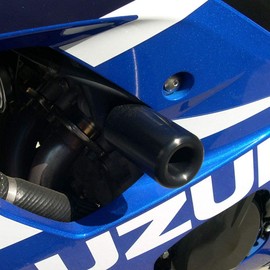 Shogun Suzuki GSXR1000 GSXR 1000 2003 2004 Black No Cut Frame Sliders - 750-5809 - MADE IN THE USA