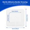 20 Pack, 4" x 4" Sterile Adhesive Border Dressing with