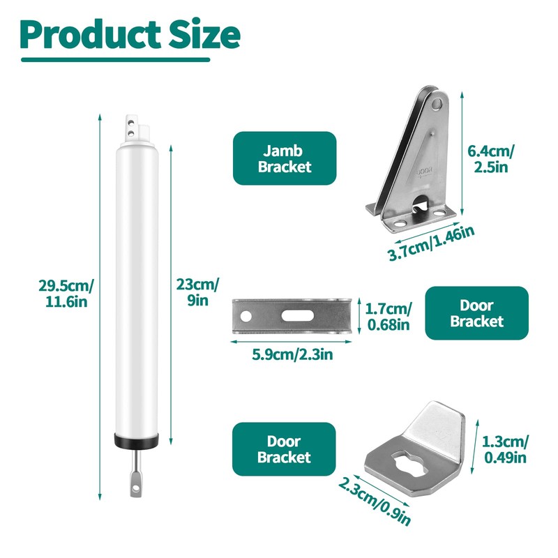 Heavy Duty Pneumatic Screen and Storm Door Closer